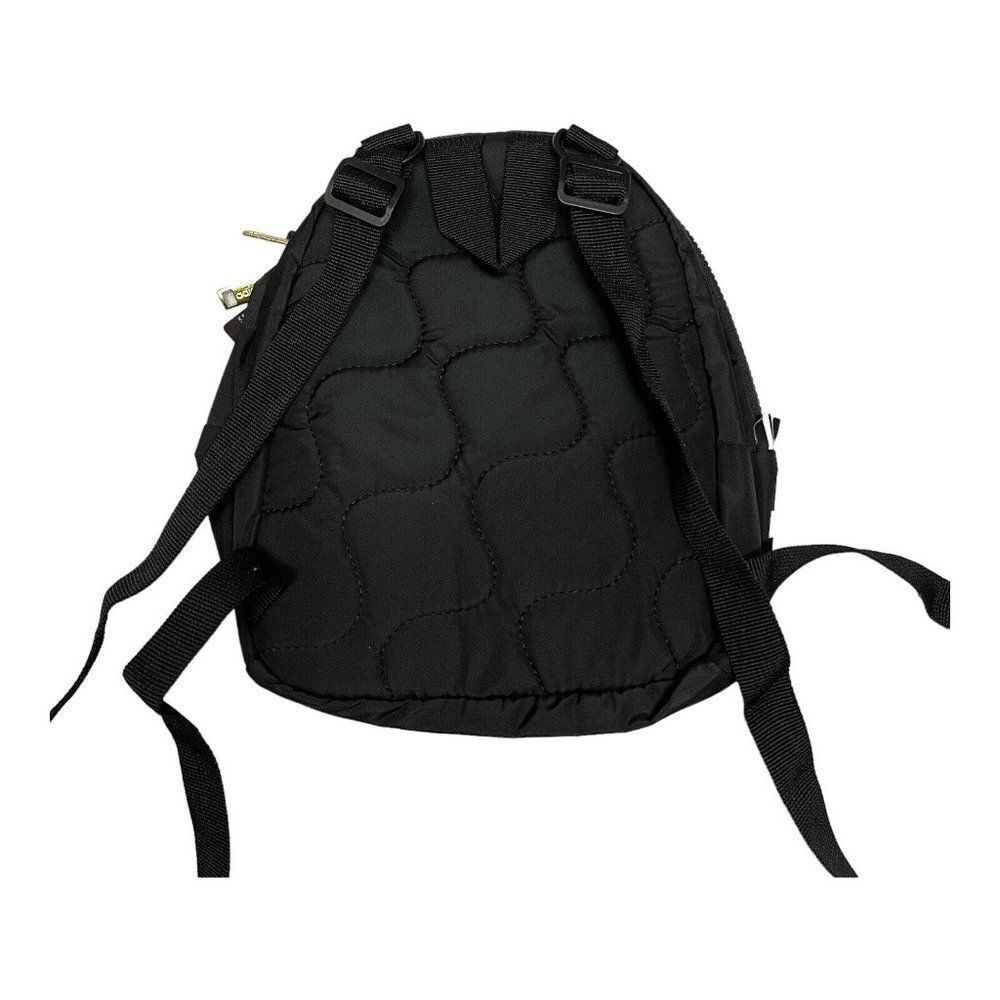 New Adidas Linear Mini Backpack in Black, White and Gold Classic Travel Everyday - Picture 6 of 9